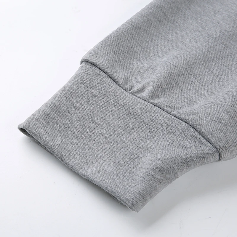 Waatfaak/Повседневный серый женский комплект из двух предметов, топ и штаны, Осень-зима, с буквенным принтом, укороченные толстовки, хлопковый свитер Harajuku