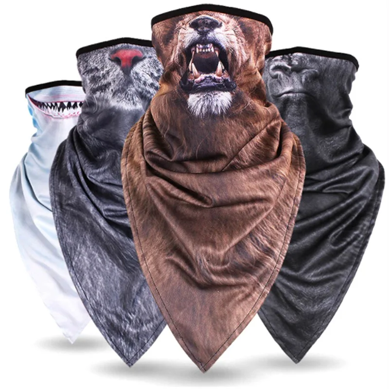 buy Breathable 3D Animal Sports Cycling Mask Full face Riding Masks Tactical Head Cover Windproof Dust proof Bike UV Protect Scarf