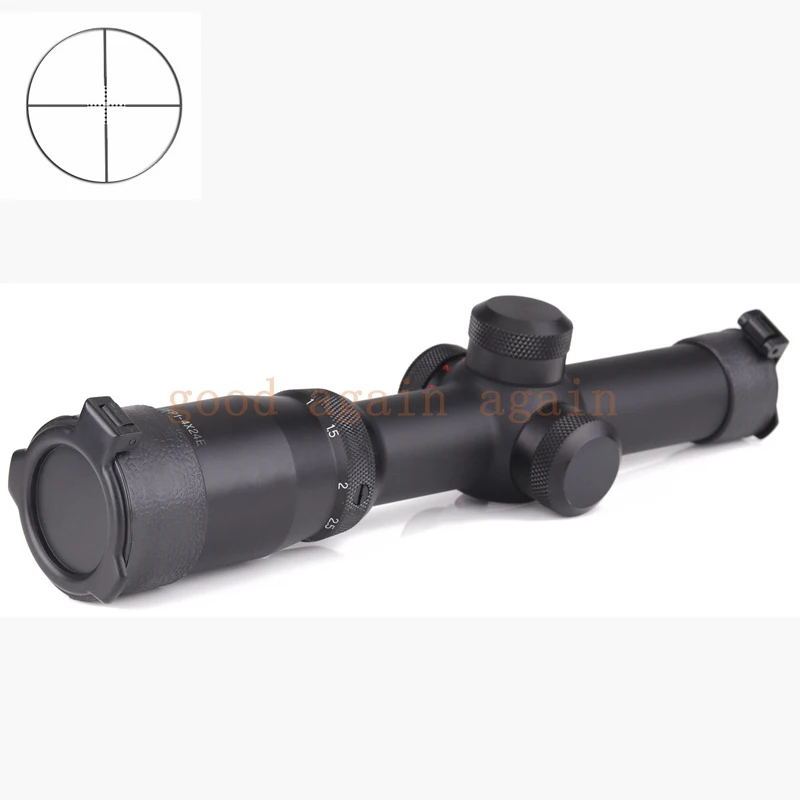 

1-4x24 Ledarnell Long Eye Relief Illumination Rifle Scope 30mm Monotube with Mount High Quality Clear View fit