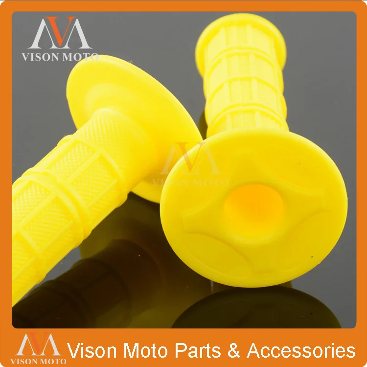 yellow handlebar grips