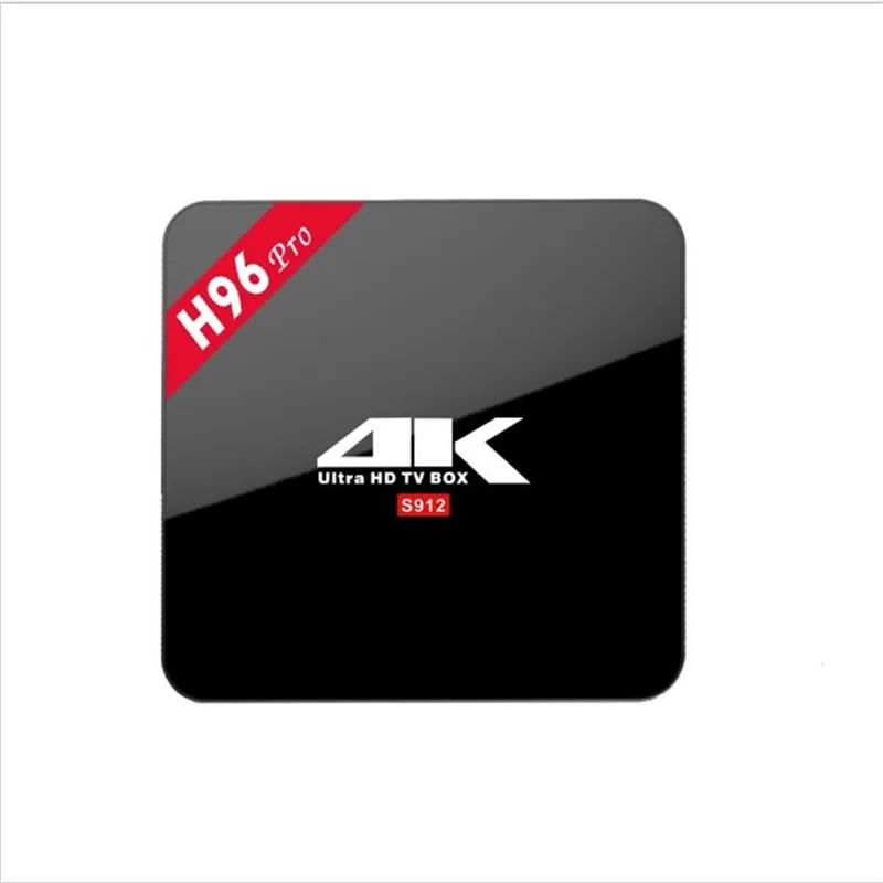 

Android 6.0 TV Box H96 pro AML S912 Octa core 2G+16G 2.4G/5.8G Wifi BT4.0 4K*2K Lan:1000M Media Player 20 pcs/lots DHL free