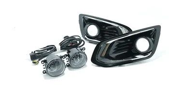 

eOsuns led drl daytime running light+ fog lamp+ cover for Ford Escort 2015-2017