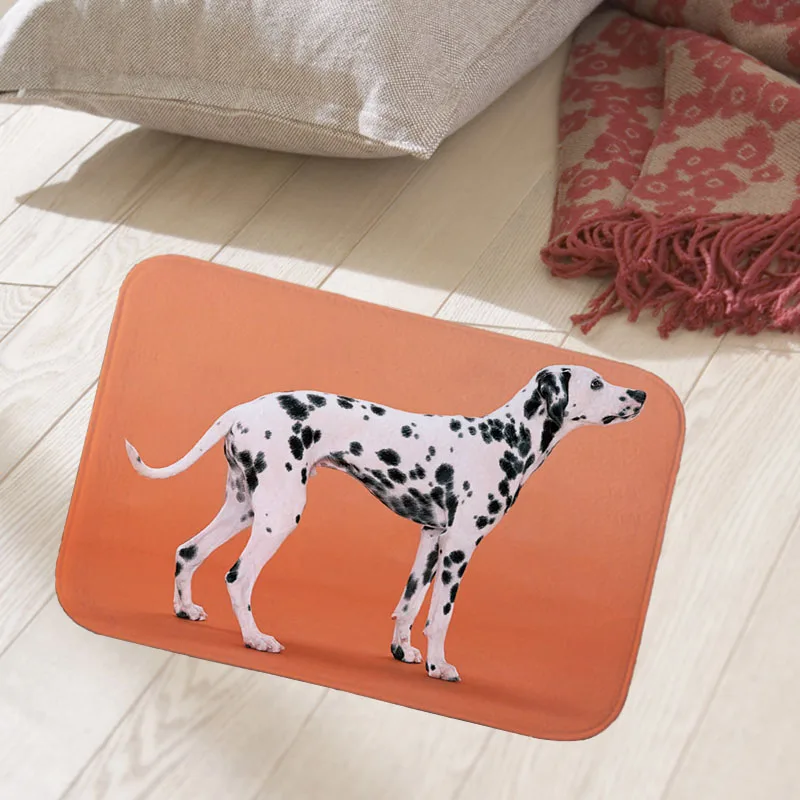 Dalmatian cute dogs printed 40x60cm floor mat hallway doormat suede