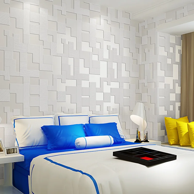 wallpaper for walls 3 d Modern Mosaic Reliefs Wallpaper Bedroom Living Room TV Background 3d Wallpaper papel de parede Beibehang