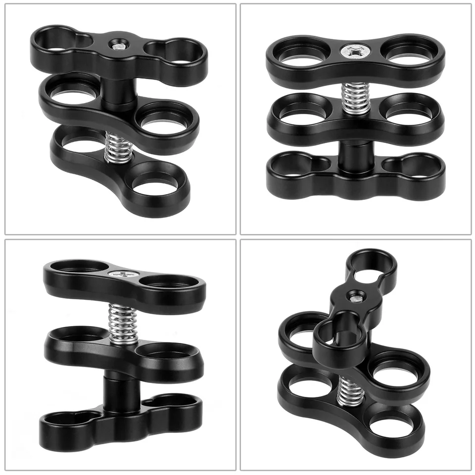 Abrazadera Rotación 360 Soporte Bola Para Buceo - Adaptador Giratorio 360° De Aleación Aluminio Para Linternas Y Cámaras Soporte Linterna Submarina