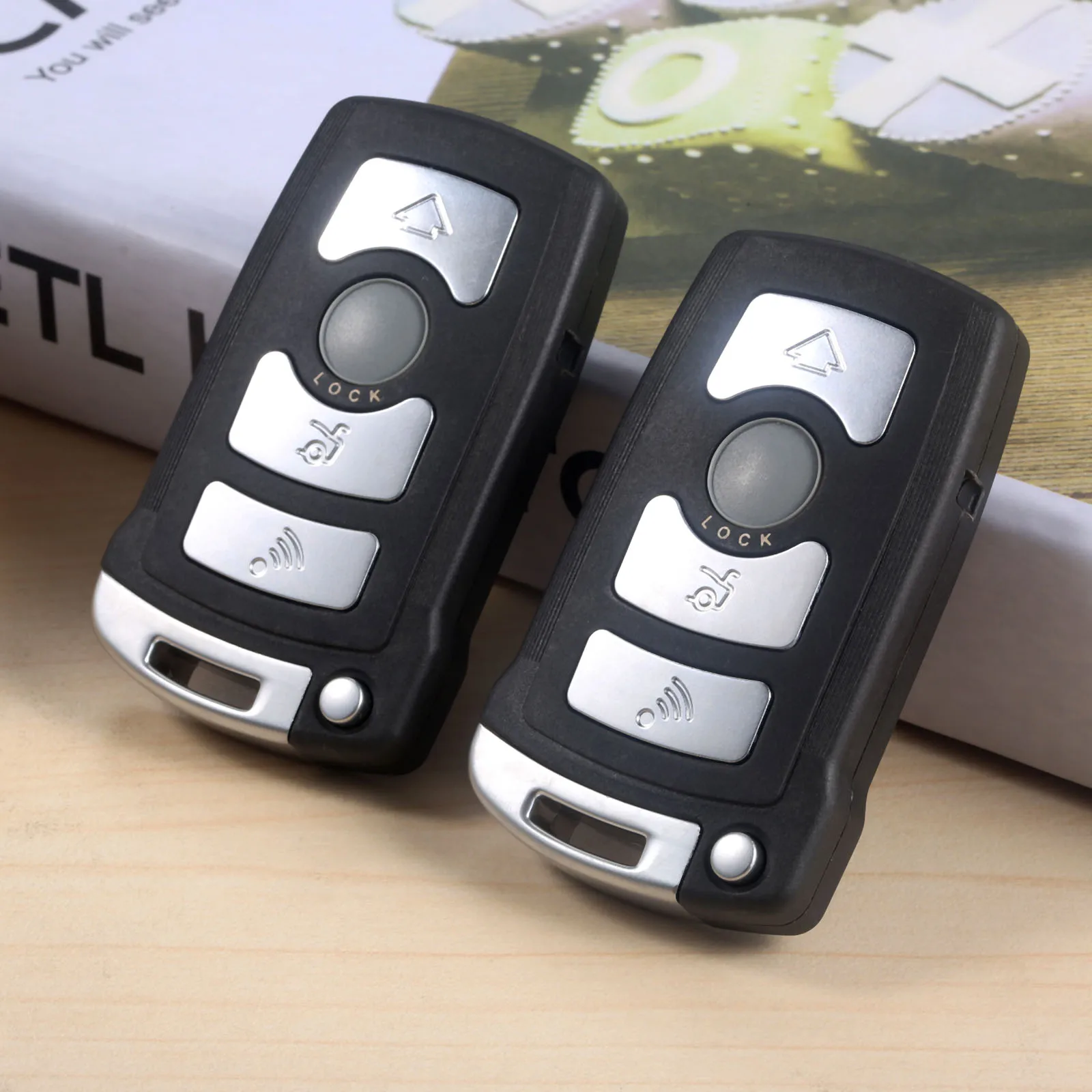

2Pcs 4 Buttons Full Remote Car Key PC7992 PCF7945 Chip 315Hz For CAS1 CAS2 Anti-theft system BMW7 SERIES E65/E66 730/740