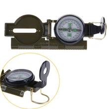 3 in1 Открытый Портативный складной компас путешествия объектив компасы Кемпинг пеший Туризм армии стиль выживания походов Военная Униформа Lensatic компасы