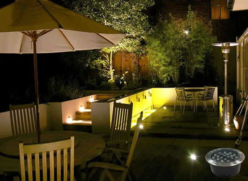 Levou ao ar Água para o Jardim ao ar Led à Prova Livre Terraço w Ip67 220 v Super Brilhante d' Chão Recesso Rgb Luz 5 17 RGB levou ao ar livre luz terraço