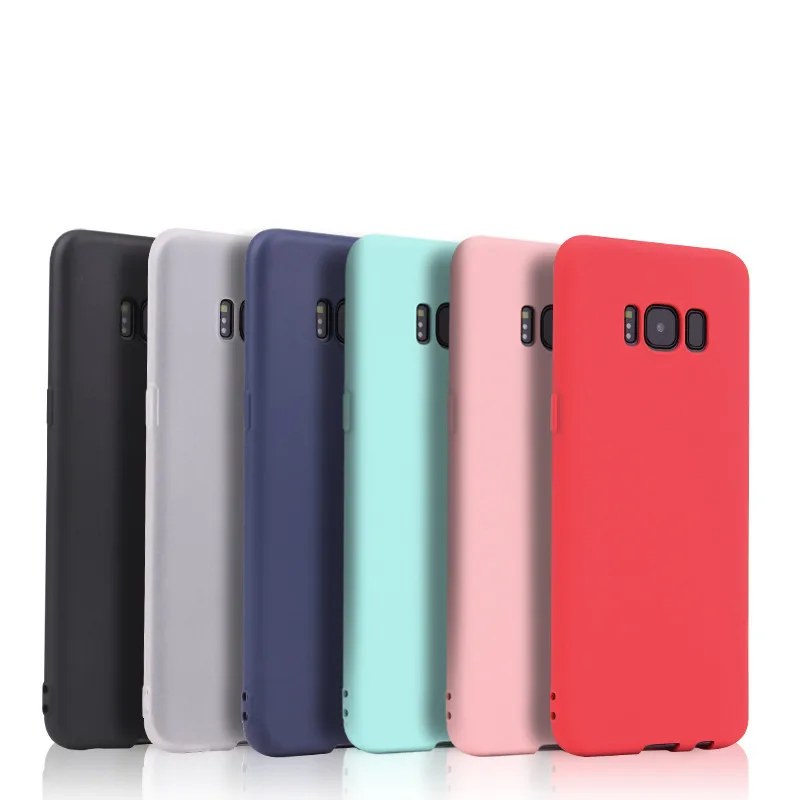 Мягкий чехол ярких цветов для Samsung Galaxy S10 S9 S8 Plus S10e Note 9 8 A9 A8 A5 A7 2018 A750 S7 S6 Edge |