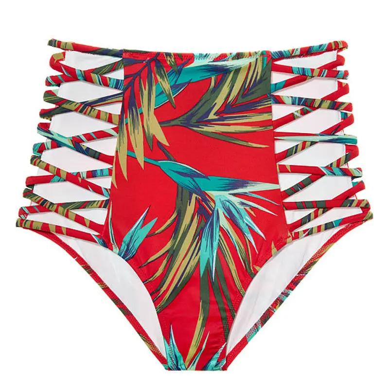 Αγορά Κολύμπι Women Vintage Bikini Panties High Waist Swimwear Bottom