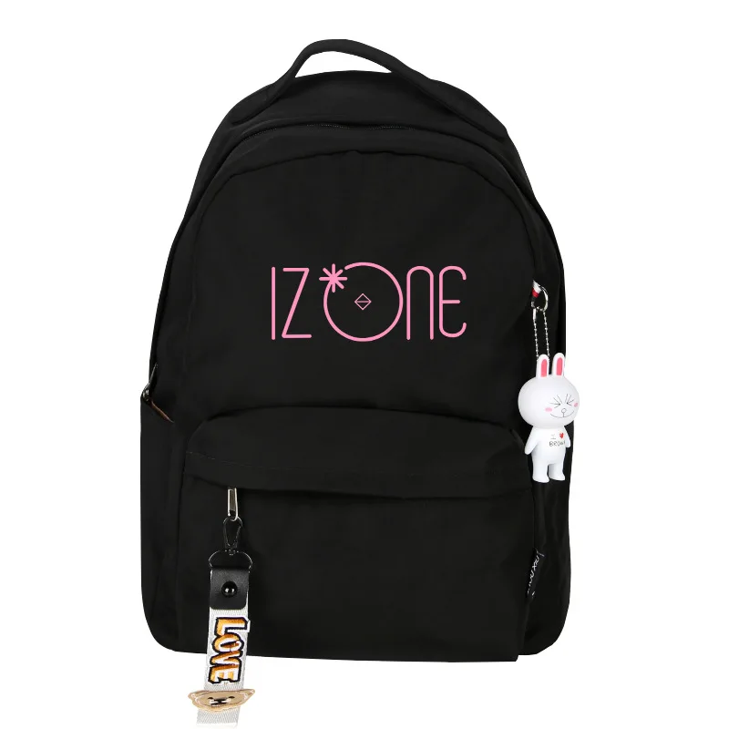 Kpop корейский IZONE IZ* один женский рюкзак с принтом Kawaii розовый рюкзак нейлоновые школьные сумки водонепроницаемый дорожный рюкзак Дата Rugzak - Цвет: 5