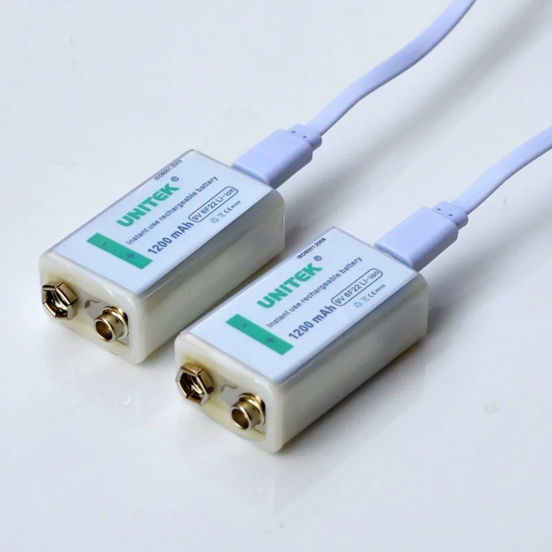 1 4 шт. литий ионный аккумулятор USB 9 в 1200 мАч 6F22 элемент для беспроводного
