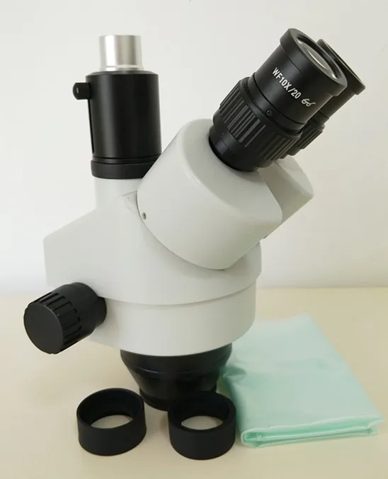 

Scientific New SZM745H 7x-45X Trinocular Simul focus Zoom Stereo Microscope Head , Microscope accessories