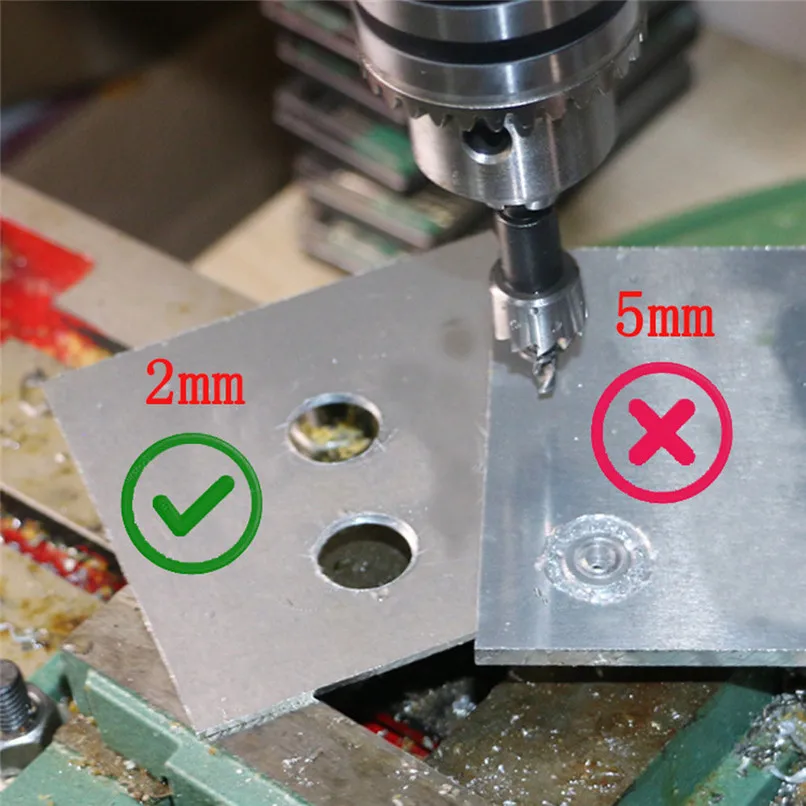 10 Pcs/ set Carbide Tip HSS Drill Bit Hole Saw Stainless Steel Metal Alloy H35