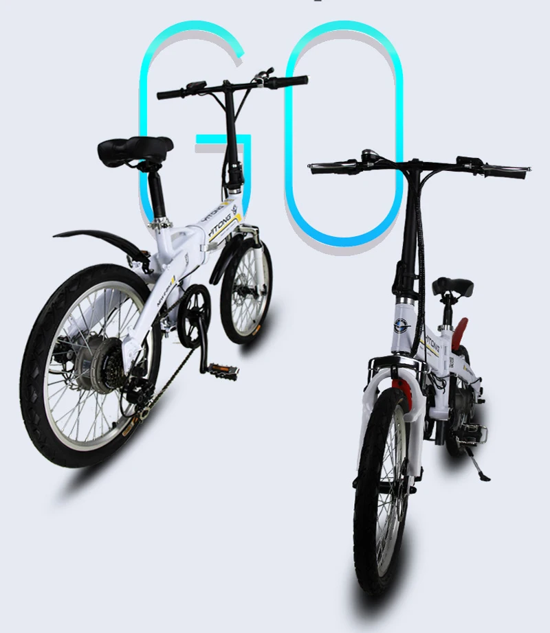 Top Electric power-assisted folding electric bicycle outdoor double leisure Electric bike Factory Outlets 24