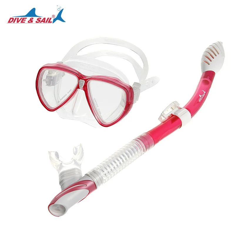 New Professional Scuba Diving Mask Snorkel Anti-Fog Goggles Glasses Set  Optional Silicone Swimming Fishing Pool Equipment Adult