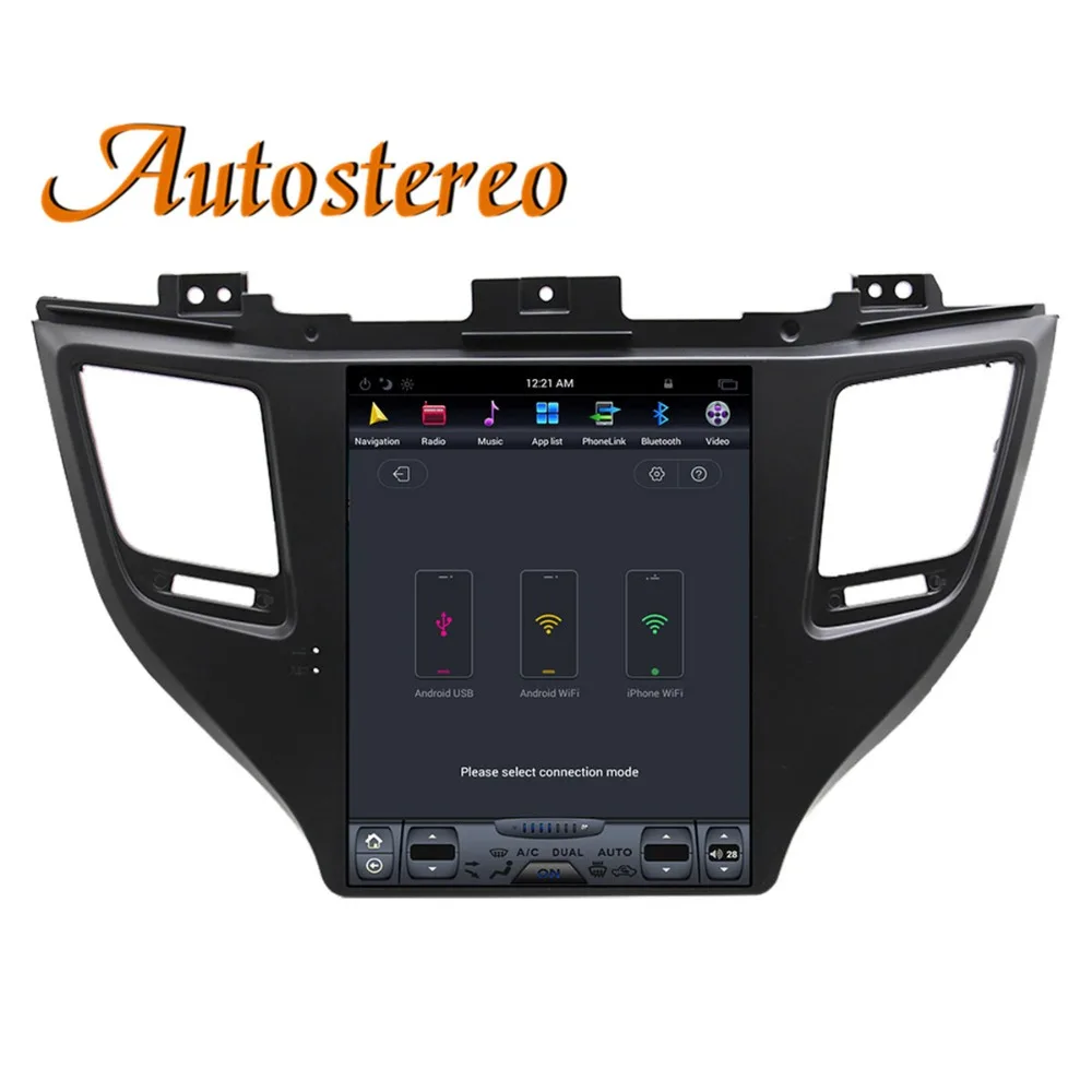 Flash Deal Tesla style Car GPS Navigation For Hyundai Tuscon 2015-18 Headunit multimedia player Auto stereo radio tape recorder NO DVD IPS 4