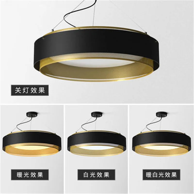 آخر-الحديثة مصباح لغرفة المعيشة الصناعية نمط شخصية طاولة طعام غرفة نوم الطعام غرفة الطعام غرفة حلقة مستديرة LED الثريا