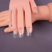 New False Hand Model Nail Art Practice Flexible Movable Soft Fake Hands for Nails Art Training Display Model manicure tool