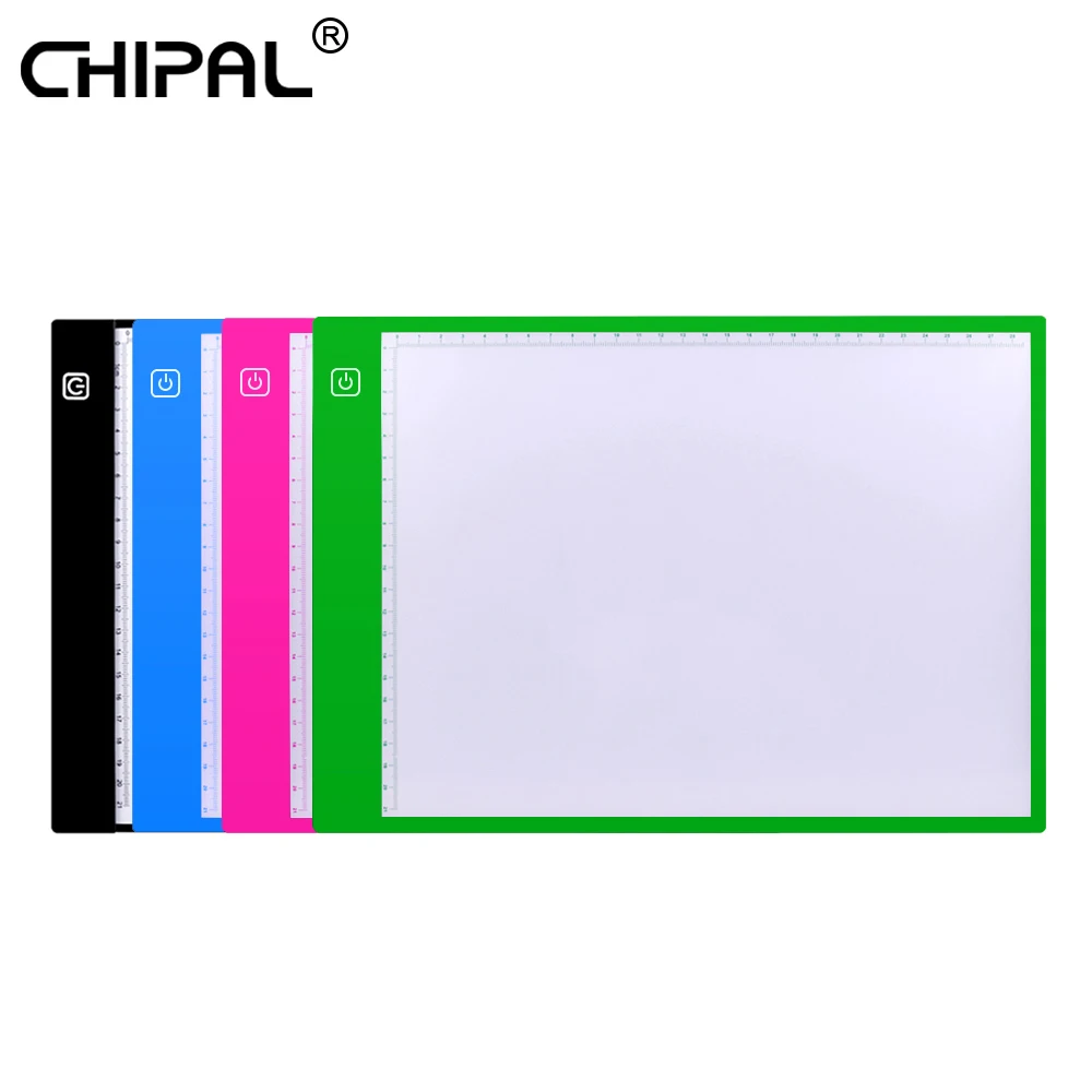 

CHIPAL Scale A4 Digital Graphics Tablet for Drawing Pad LED Light Box Electronic USB Writing Board Stepless Three-level Dimmming