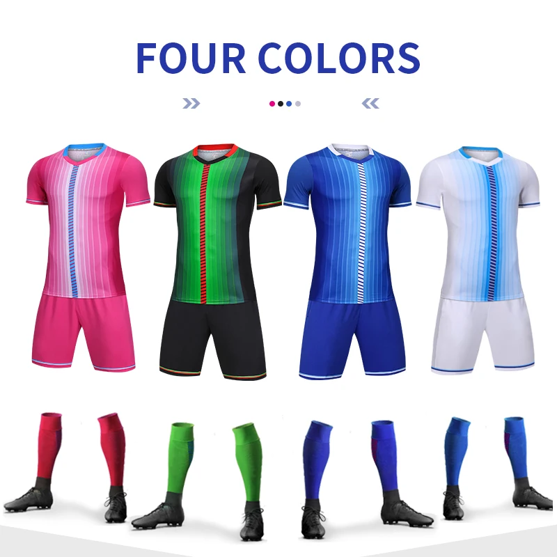 الذكور قمصان كرة قدم Camisetas دي فوتبول زي عالية الجودة كرة القدم مجموعات فريق التدريب الرياضية المحملة البوليستر اللياقة البدنية الملابس