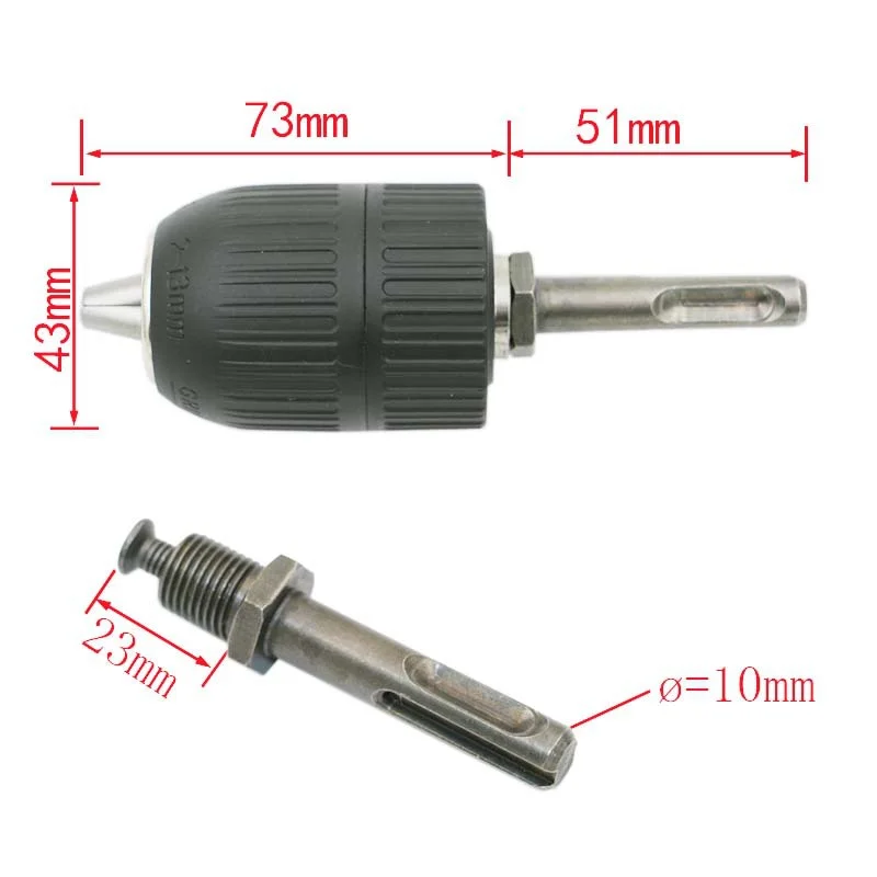 Electric Hammer Change Drill Hand Tight Chuck 2 13MM Drill Chuck