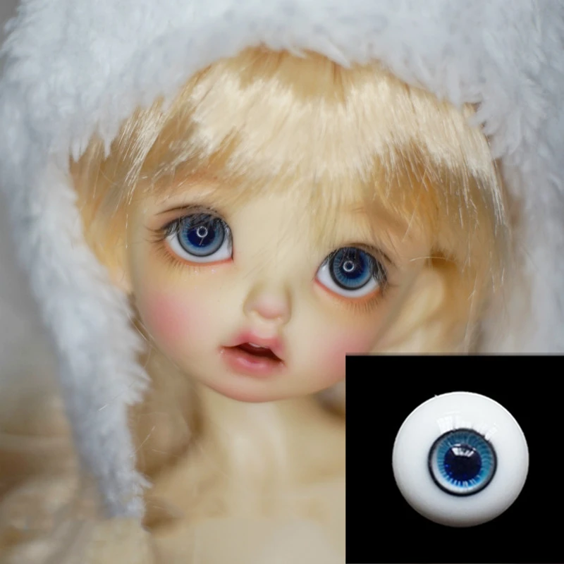 1/3 1/4 1/6 Bjd кукольные глаза для BJD куклы игрушки sd Глазные яблоки 12 мм голубые