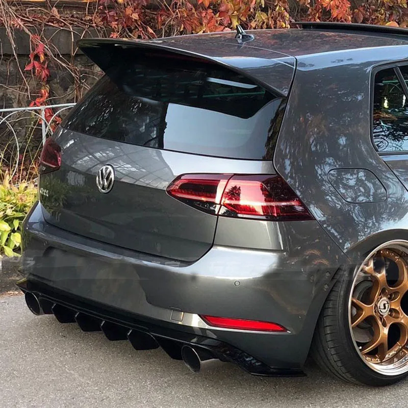 Для Volkswagen GOLF 7 MK7 MK7.5 2014 + FRP материал праймер цвет украшение в виде хвостового крыла
