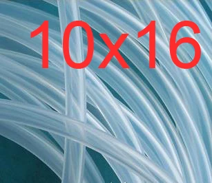 

10mm ID 16mm OD 10X16 Transparent Silicone Rubber Tube Hose Pipe ( food grade ) medical PIPE, 10*16mm Inner Diameter 10 Outer 16