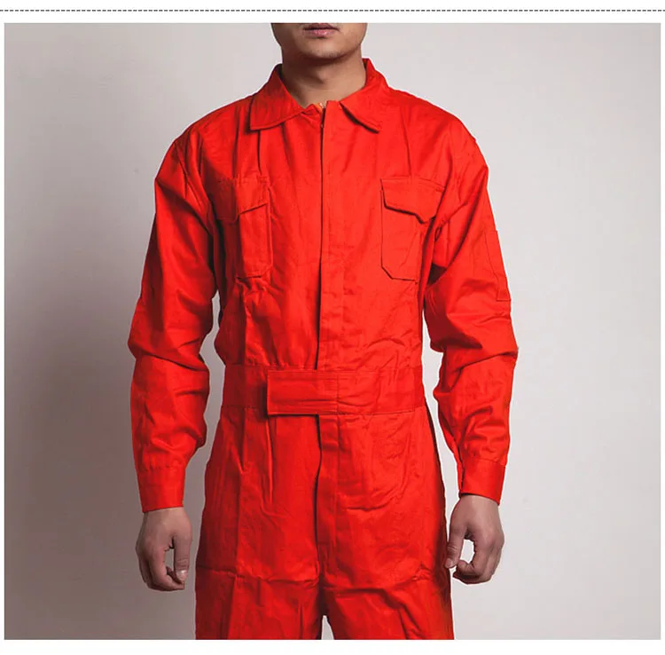 Men Work Overalls Long Sleeve Working Coveralls Comfortable Cotton Labor Uniforms Workwear Repairman Auto Repair Plus Size M-4XL (7)
