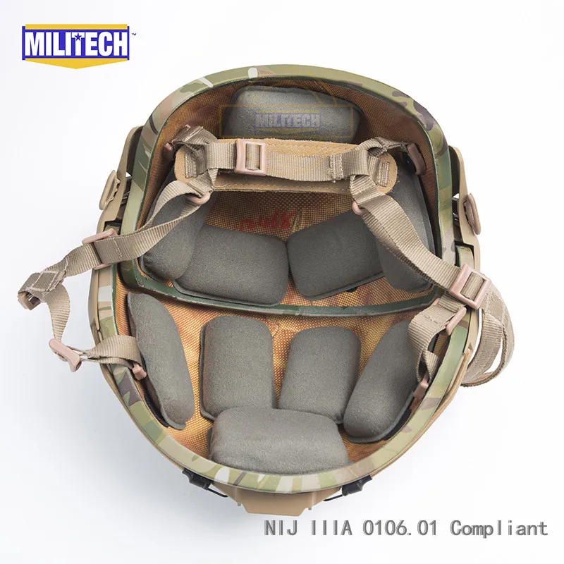 MILITECH M/LG Мультикам MC NIJ уровень IIIA 3A воздуха Рама Арамидных Пуленепробиваемый Шлем