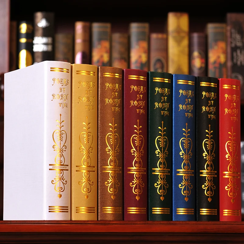 8 PC Oumina الأوروبية تقليد Zhenshu الديكور كتاب التصوير دراسة خزانة الدعامة تقليد Zhenshu وهمية صندوق كتب 0516