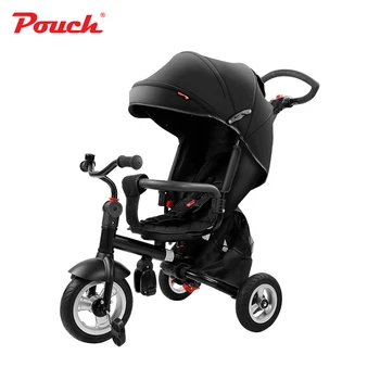Pouch baby three wheels stroller children bicycle light folding and practical pram kids rain cover high quality for kids 2018 new real kids light scooter child four round wheel folding bike slide block flash 4 wheels outdoor toys 2 15years bicycle