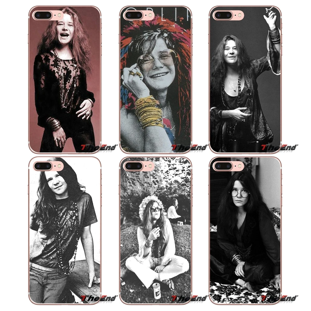 

For iPhone X 4 4S 5 5S 5C SE 6 6S 7 8 Plus Samsung Galaxy J1 J3 J5 J7 A3 A5 2016 2017 Janis Joplin American singer Poster Case