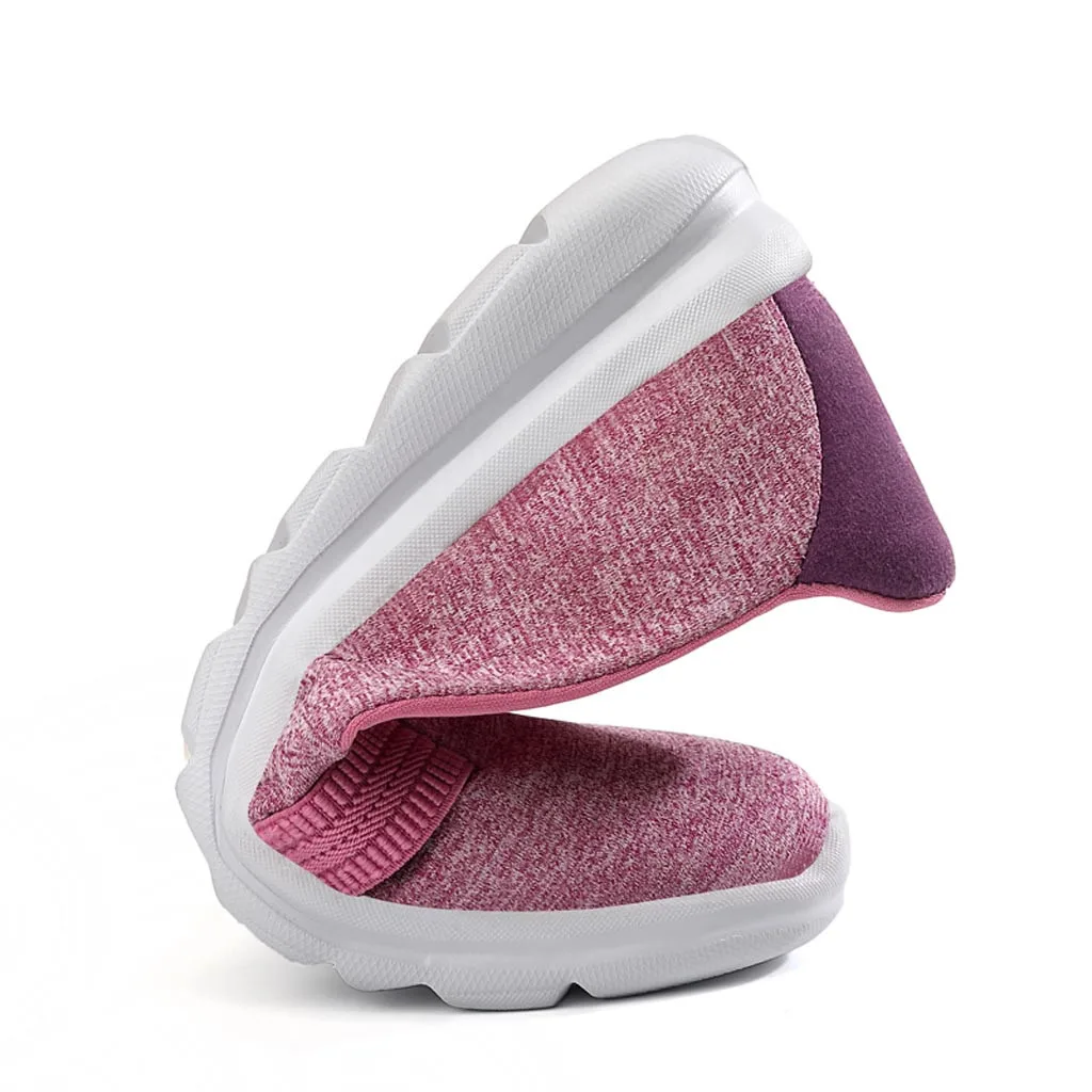 Summer women shoes women Breathable Mesh sneakers shoes ballet flats ladies slip on flats loafers shoes Plus size#N3