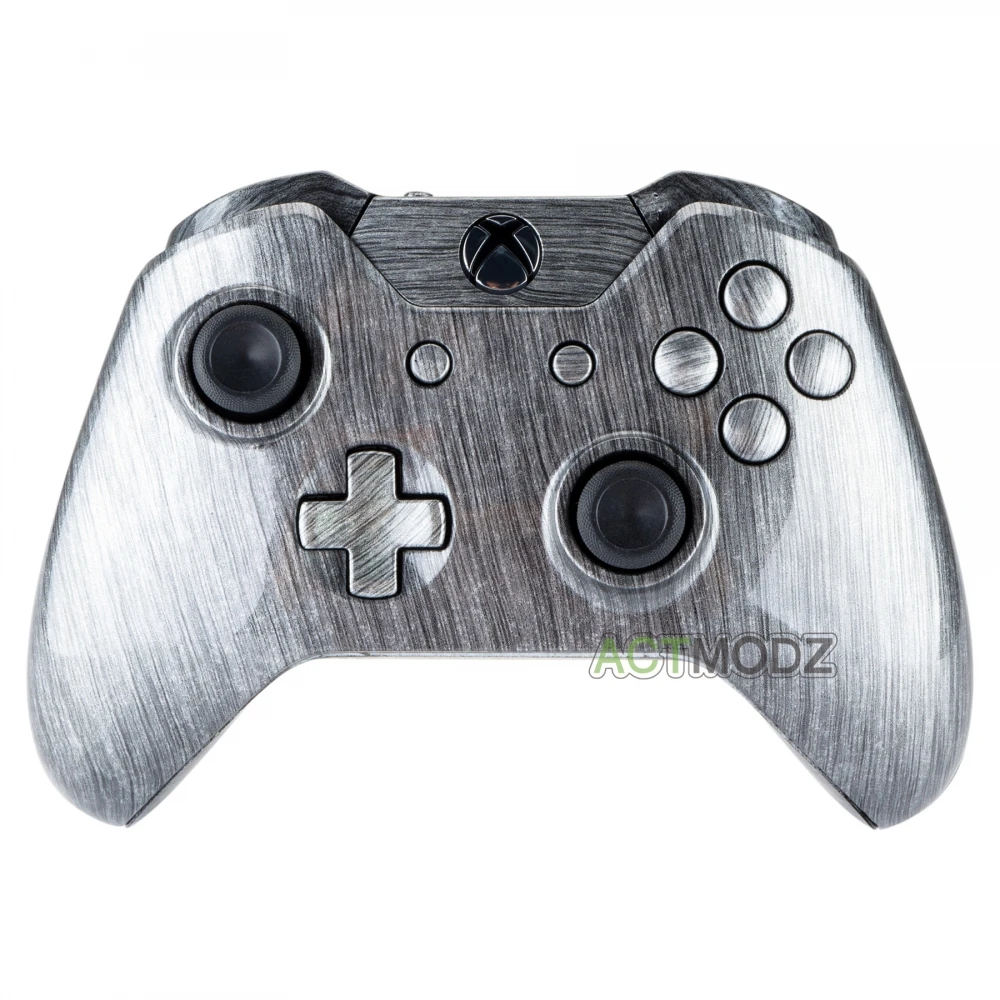 

Full Housing Shell Buttons Repair Parts for Xbox One Controller W/3.5 mm Jack Brushed Silver
