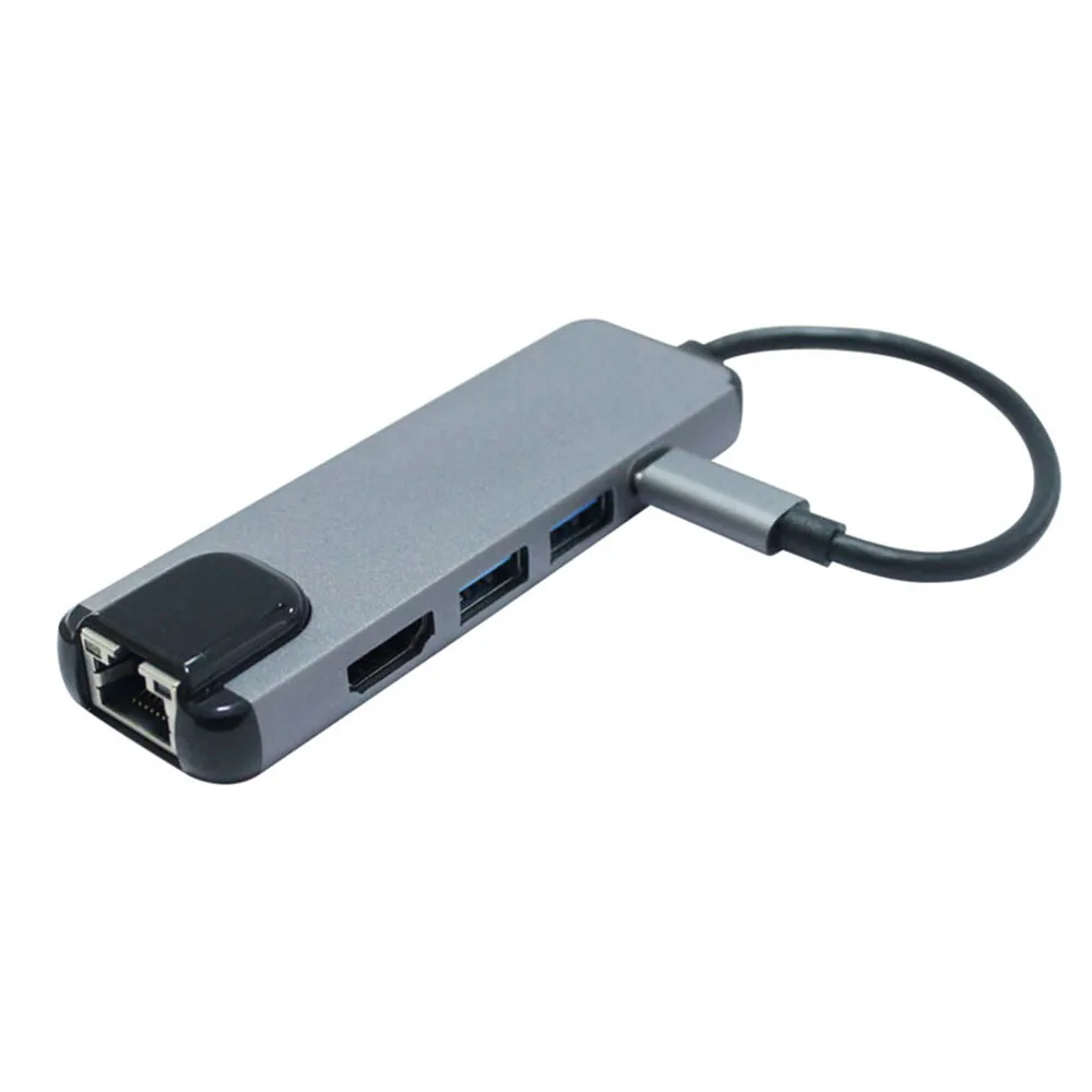 Тип К hdmi/RJ45 Gigabit Ethernet/2* USB3.0/PD концентратор S-1610 для huawei Mate10 телефон серый