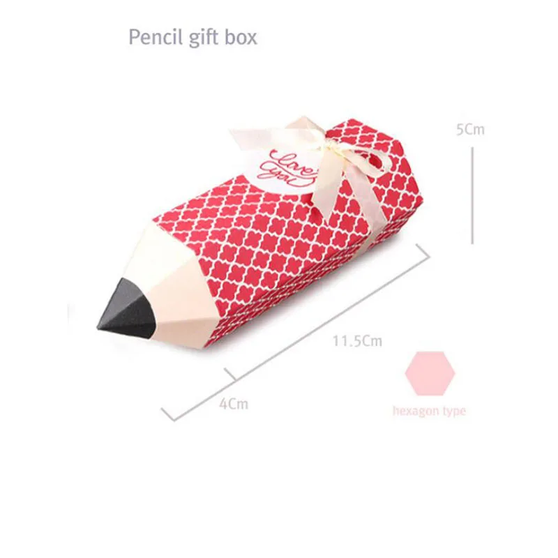 AVEBIEN креативный карандаш Свадебная коробочка для сладостей Свадебные украшения и подарки для гостей 20шт Упаковка для шоколада подарочная коробка