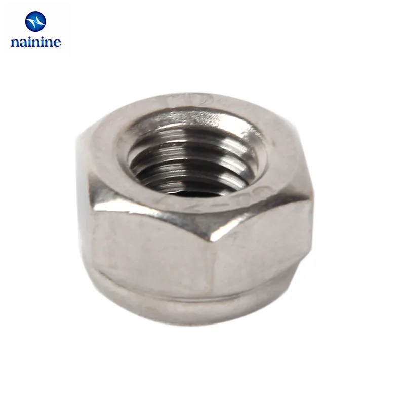 

50Pcs DIN985 M2-M6 Slip Lock Nut Nylon Self-locking Hex Nuts A2-70 Stainless Steel HW020