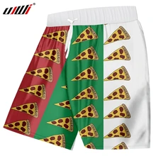 UJWI Человек Быстрый Qry эластичная талия белый красный зеленый 3D печатных пиццы повседневная одежда большого размера для бордшорты Прямая поставка
