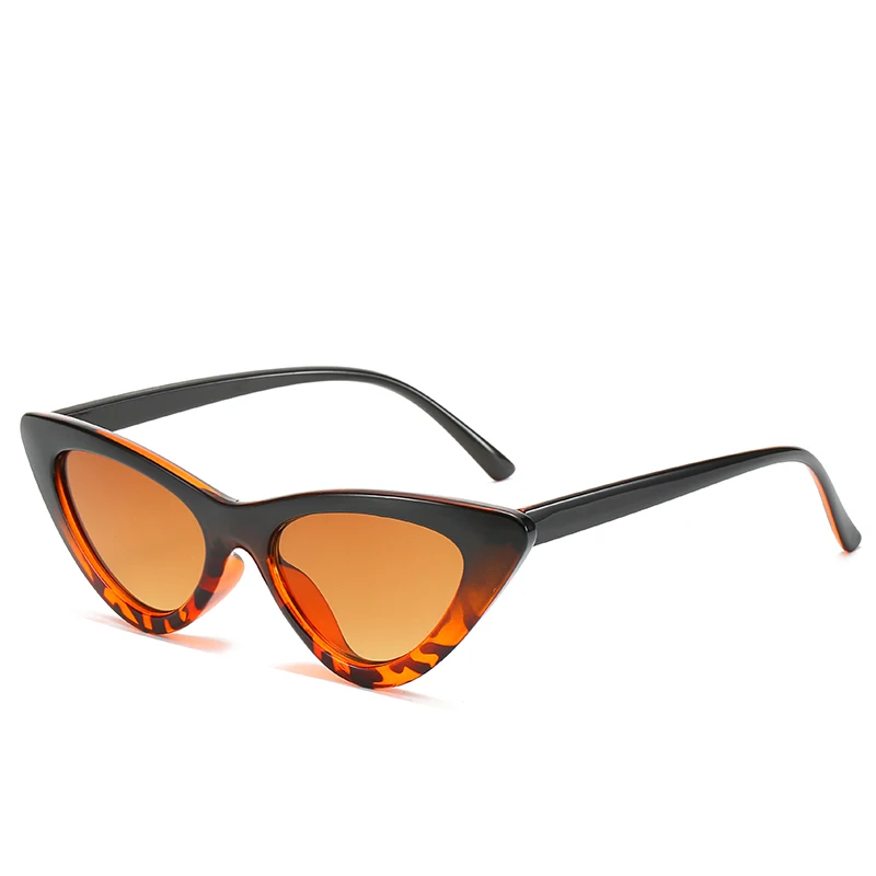 Популярные модные высококачественные милые сексуальные женские солнцезащитные очки кошачий глаз, Женские винтажные брендовые маленькие солнцезащитные очки для женщин Oculos de sol - Цвет линз: C6