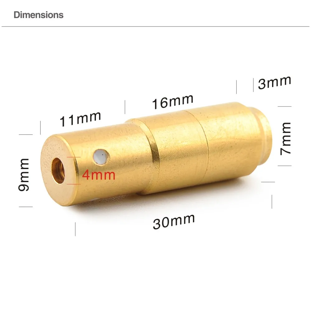 9MM(Light Pulse 70MS) Laser Ammo,Laser Bullet, Laser Cartridge for Dry