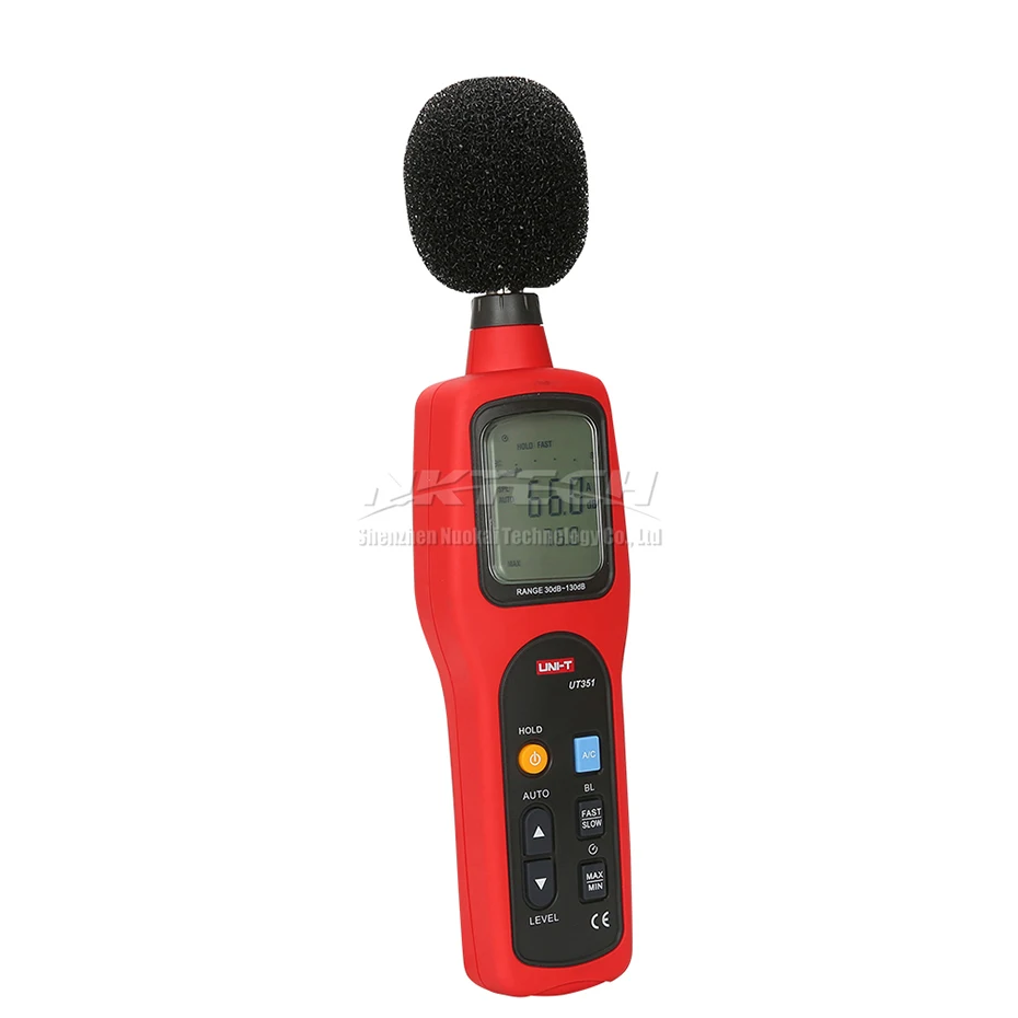 UNI-T UT352 Digital Sound Level Meter dB Decibel Meter Noise Monitor Tester w/ Data Logging& Recall