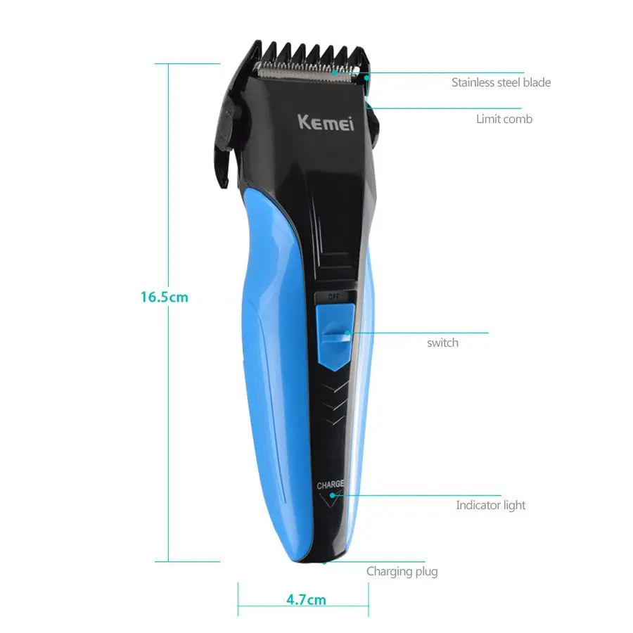 

Kemei Men's professional barber clippers Hair clipper Trimmer KM-830 Hair Cutting Machine Gift
