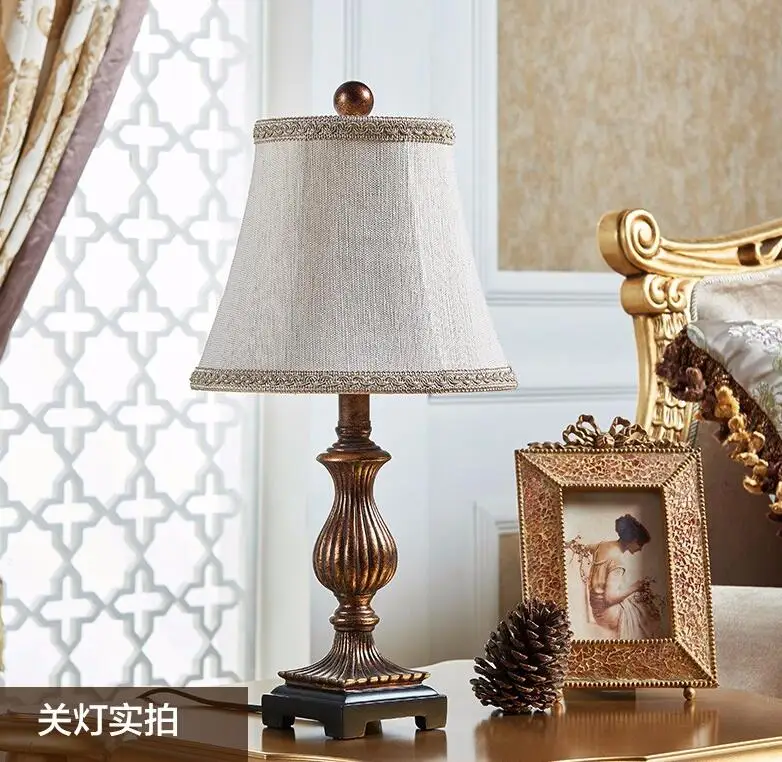 

American style minimalist modern art bedroom bedside table lamp Vintage rural Wedding minimalist art lighting MING