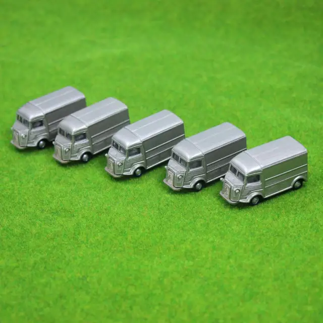 4PCS Gray Business Cars Model 1100 TT HO Scale for Building Model