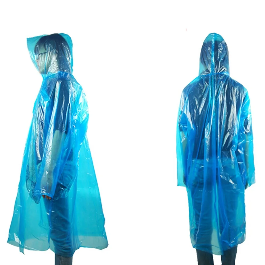 

One-Time Emergency Waterproof Cloth Raincoat Travel Camping Must Rain Coat Adult Unisex Color Random 1 pcs