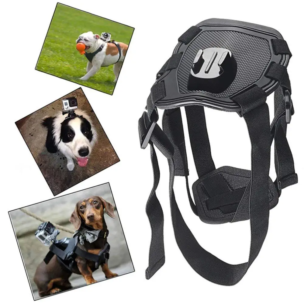 pet Dog Harness Chest Mount Harness For Gopro Hero SJCAM SJ4000 Xiao Yi