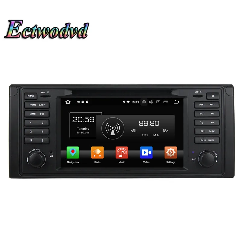 Top Ectwodvd Octa Core 4G RAM 64G ROM Android 9.0 Car Multimedia DVD Player GPS HeadUnit For BMW M5(1995-2003)/E39/X5/E53(2000-2007) 0
