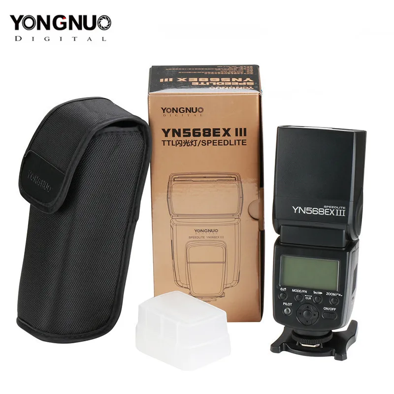 

YONGNUO YN-568EX III Wireless TTL HSS Flash Speedlite for Canon Nikon DSLR Camera Support YN600EX-RT II YN568EXII